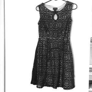 Lace Dress black and white   size 6